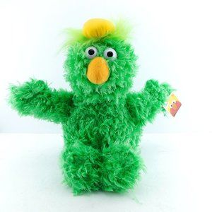 New Large DINGERS Monster Green Plush Exclusive Sesame Street Place 16" NWT